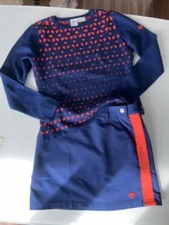 デサントゴルフレディースニットセーター＆スカート