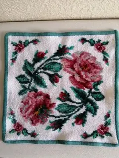 FEILER 花柄　タオルハンカチタグなし