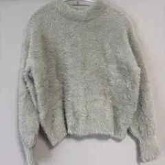 earth music&ecology グレー 長袖 ニット セーター