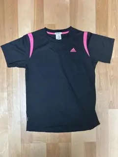 【アディダス】レディース 半袖 Tシャツ M ブラック×ピンク クライマライトのサムネイル
