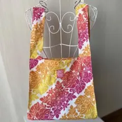 ハワイアンコンビニエコバッグ【イエロー✖️ピンク】