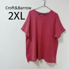 Croft&Barrow ピンクTシャツ [2XL]