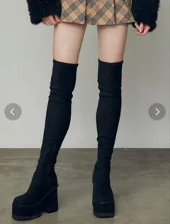 EMODA スクエアフィットロングブーツ