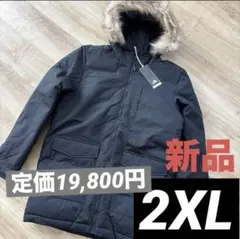 新品　アディダス　メンズ　ファーブルゾン　あったか　定価19,800円 黒2XL