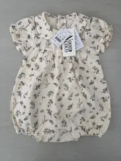 baby 新品 花柄 ロンパース 80cmのサムネイル