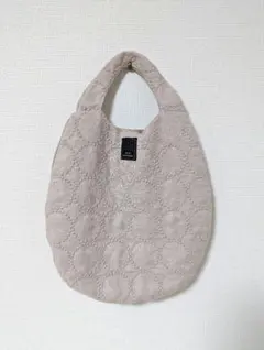 【minä perhonen】 キルティングトートバッグ ピンクベージュ