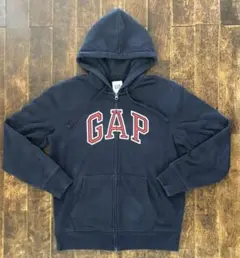 GAP ネイビー フルジップフーディー S