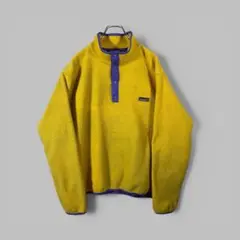 90s パタゴニア シンチラフリース L 黄 USA製