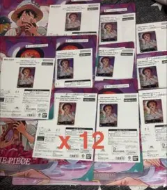 ワンピースカードゲーム　オフィシャルプレイマット＆カードセット X12