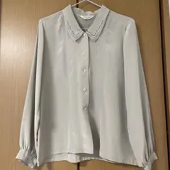 mercredi yoshimura ベージュ 長袖ブラウス　レース