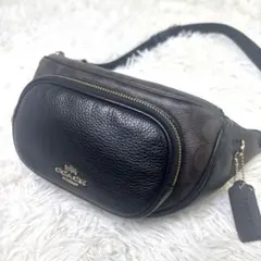 レザーウエストポーチ