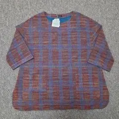 TABASA タバサ　マルチカラーチェック　チュニック　パパス