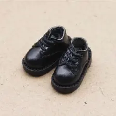 ドール用フォーマルシューズ　ラウンドトゥ　黒