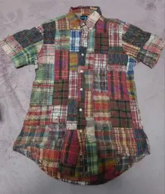 レア✨未使用級✨ラルフローレン パッチワーク BD半袖シャツ L