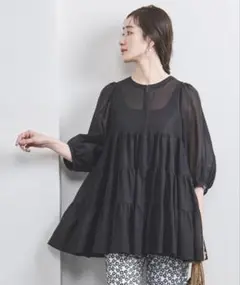 完売品⭐︎未使用級⭐︎UNITED ARROWS ティアード6SLブラウス