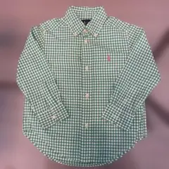 Ralph Lauren ギンガムチェック長袖シャツ 3T