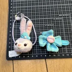 【中古】香港ディズニーランド ステラルー ヘアゴム&リボンクリップ ２点セット