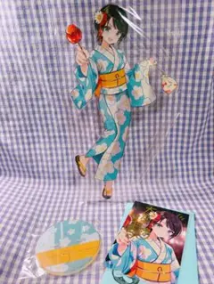 大空スバル 誕生日記念 2021 アクリルスタンド 直筆サイン ポストカード