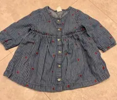 baby GAP デニム ワンピース 七分丈 70