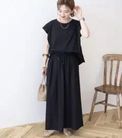 新品AMERICAN HOLIC多機能フレンチスリーブタックトップスSET