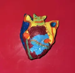 オリジナルねこ　ジョジョ風　紙ねんど　創作　紙粘土
