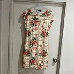 DRESSCODE LA 花柄 半袖ひざ丈ワンピース