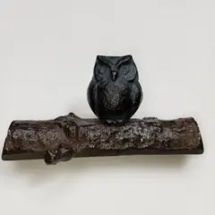 南部鉄器 フクロウ 置物（文鎮）ペーパーウェイトのサムネイル