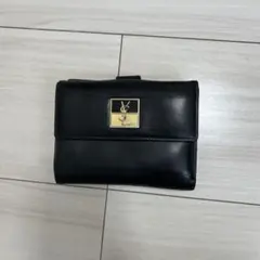 YVES SAINT LAURENT 이중 지갑 블랙