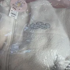 ボアフリース　オーバーサイズジャケット　ポケピース　オフホワイト