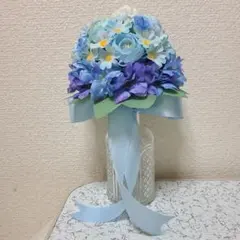 造花アートフラワーウェディングブーケ・ブートニアセット