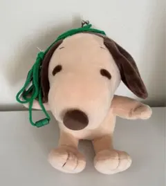 SNOOPY スヌーピー がま口 ぬいぐるみ ベージュ＆ブラウン