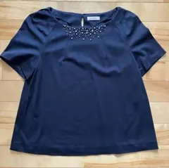 【美品】アリスバーリー　Aylesbury Tシャツ　カットソー　ネイビー　紺のサムネイル