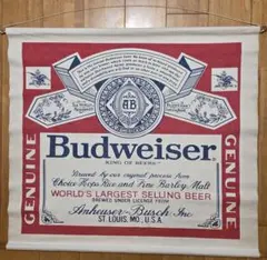 昭和レトロ　Budweiser ビンテージタペストリー　更に更に値下げしました