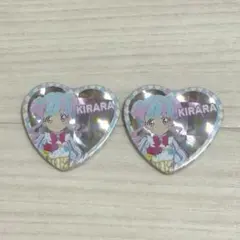 アイカツスターズ ハート缶バッジ 花園きらら 2点 - メルカリ