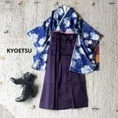 京越 KYOETSU 袴 着物 小学生 椿柄 赤 黒 4点セット 卒業式 - メルカリ