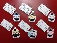 「ちいかわ ｘ 松屋」全６キャラ・キーホルダー ＋ おまけハンドタオル２枚