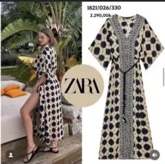✳️美品✳️ZARAサマーワンピース【リネン】【インフルエンサーみゆう