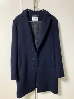 RAGEBLUE メリノウール チェスターコート S ネイビー