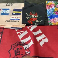PERSON'S KENＺＯ　ハンカチ 3枚と赤バンダナ4枚セットのサムネイル