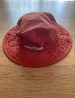 モンベル キッズ 帽子 オレンジ