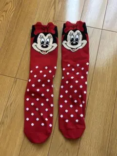 ディズニーストア ミニーマウス ソックス レッド