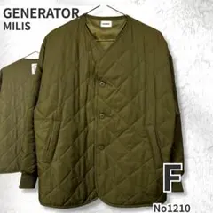 GENERATOR MILIS キルティング ジャケット カーキ F 中綿 秋冬