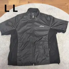 美品 キャロウェイ ゴルフウェア 半袖ジャケット LL ブラック アウター