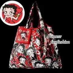 #02❤️ベティ・ブープ ❤️ベティちゃん 大容量 エコバッグ コンパクト収納