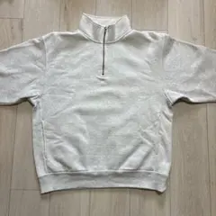 GU ヘビーウェイトスウェットハーフジッププルオーバー