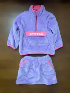 BABYDOLL フリース セットアップ パープルのサムネイル