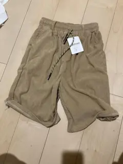 コーデュロイ ベージュ 新品ショートパンツ