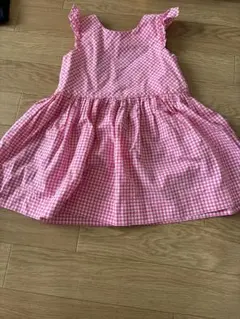 Ralph Lauren ピンクチェック ワンピース 18M