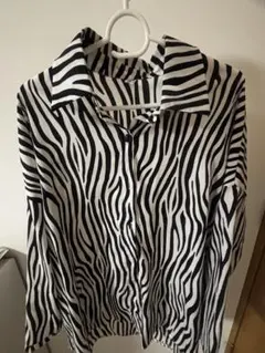 ゼブラ柄 長袖シャツ