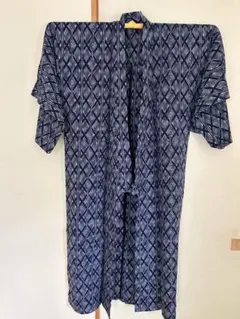 絞り　浴衣　紺地　緑　薄紫　朝顔　裄丈　67 絞り 浴衣 紺地 緑 薄紫 朝顔 裄丈 67 - メルカリ
